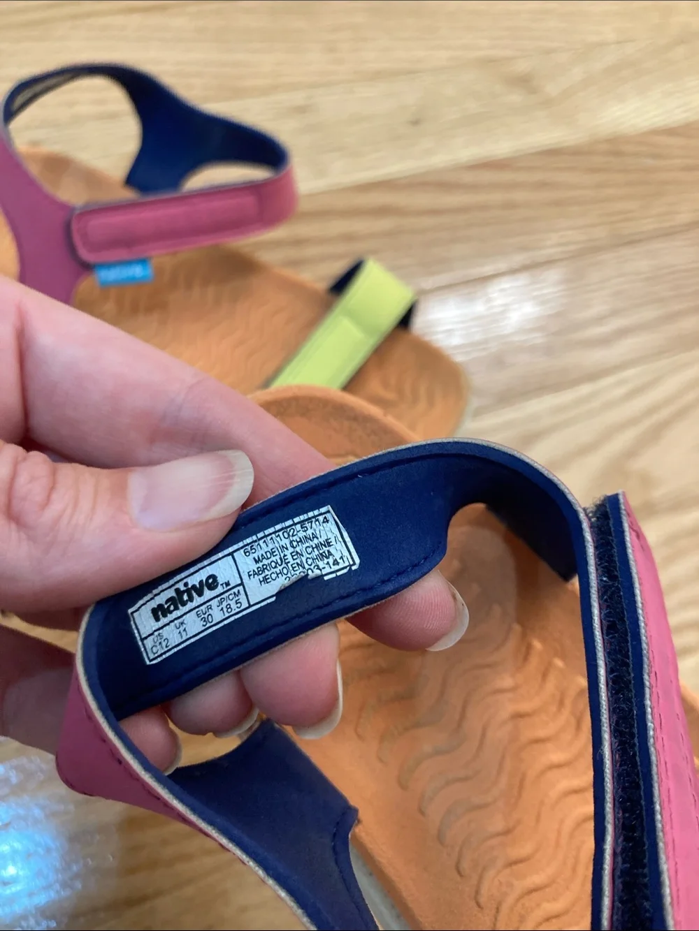 Native Shoes Kids Adjustable Sandals